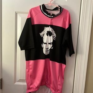 Cycling Bike Shirt Vintage " Don't Drive to Close to Me" size L Polyester. STING